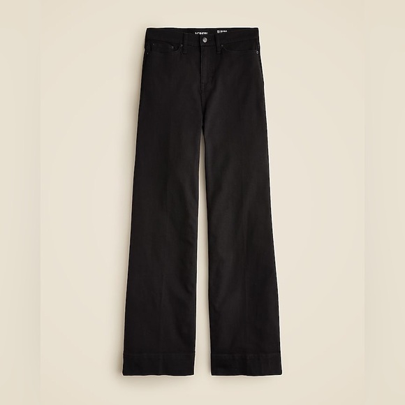 J. Crew Denim trouser Jean in 1996 semi-stretch Black Rinse Size 26 - Picture 4 of 11